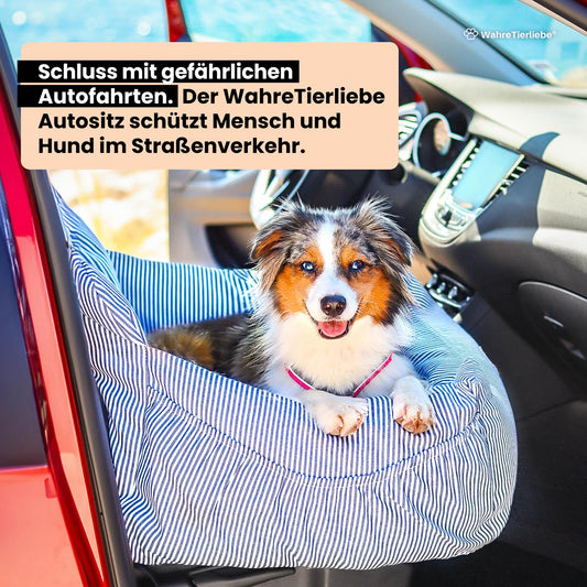 Premium Hunde Autositz inkl. Sicherheitsgurt