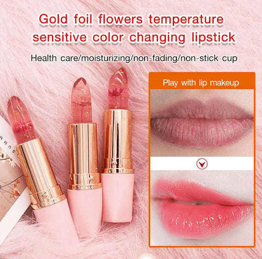 Crystal jelly flower farbwechselnder lippenstift