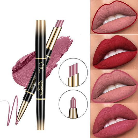 Doppelte Lipstick Automatic Lip Liner Mattes wasserdichtes nicht vervollständigtes nicht-statperiemlippenstift