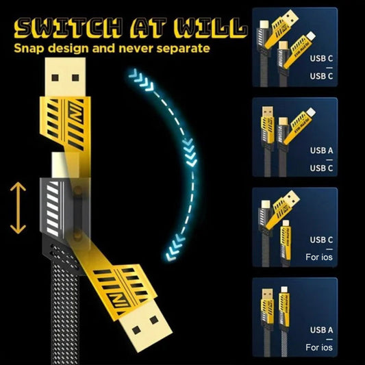 4-in-1-PD-Schnellladekabel, 27 W, 65 W